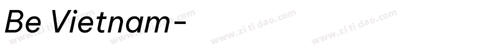 Be Vietnam字体转换
